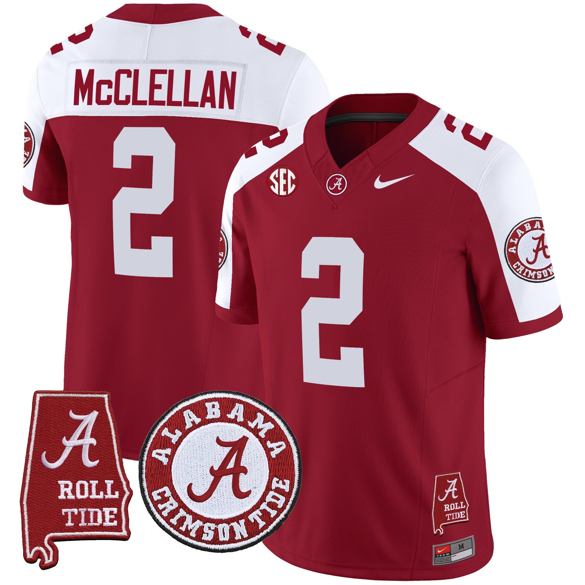 Men's Alabama Crimson Tide Vapor Limited Jersey V4 - Alabama Map - All Stitched