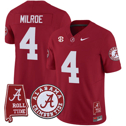 Men's Alabama Crimson Tide Vapor Limited Jersey V4 - Alabama Map - All Stitched
