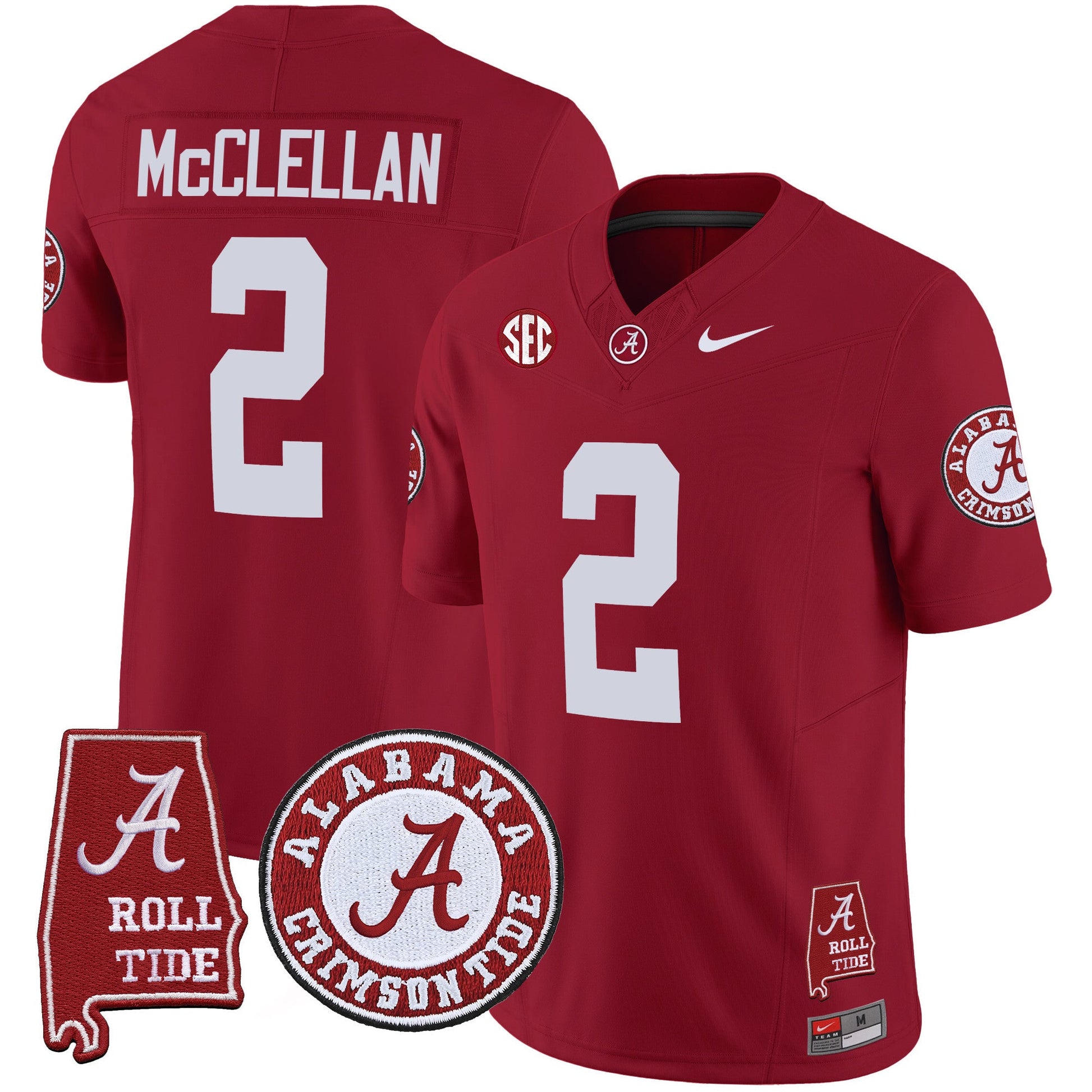 Men's Alabama Crimson Tide Vapor Limited Jersey V4 - Alabama Map - All Stitched