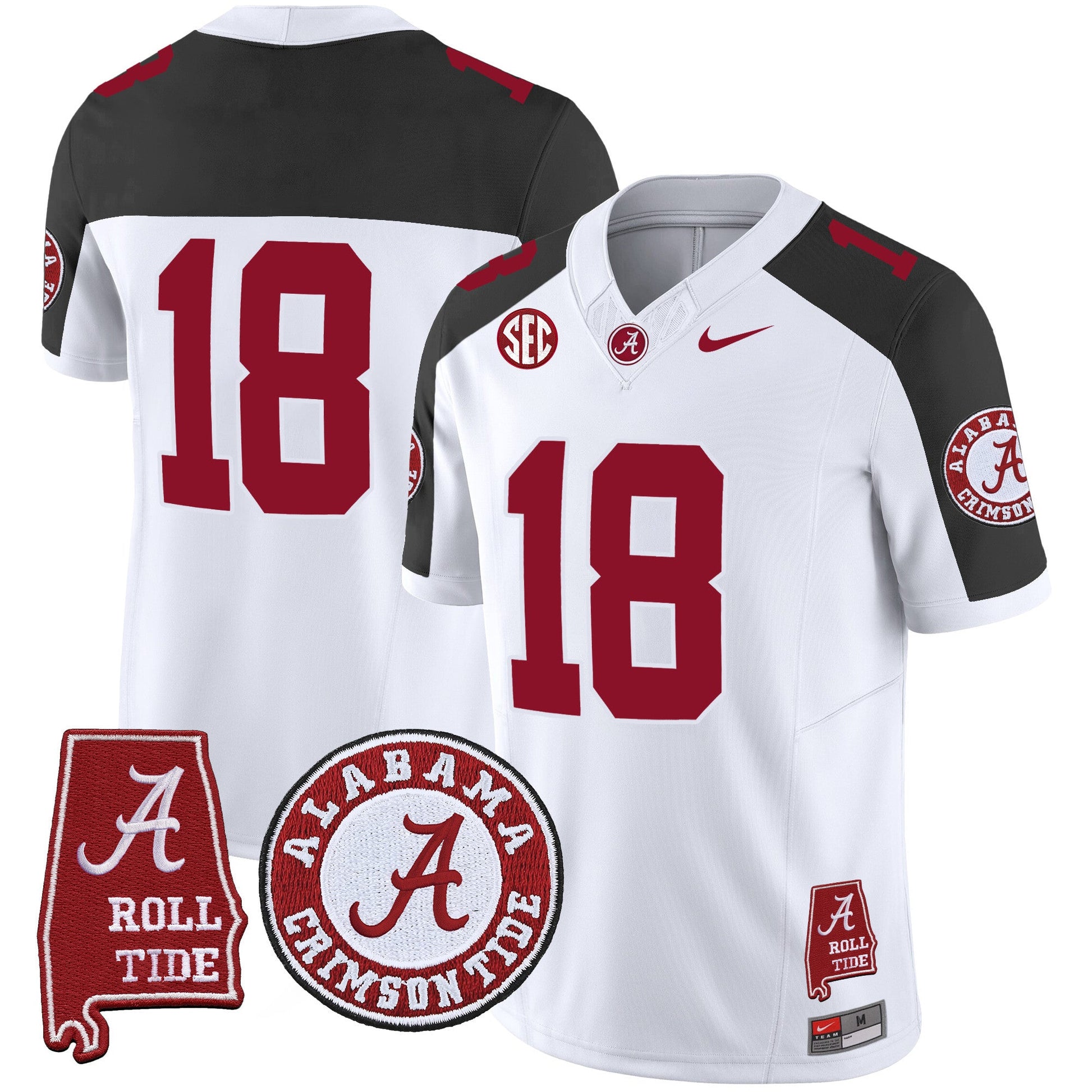 Men's Alabama Crimson Tide Vapor Limited Jersey V4 - Alabama Map - All Stitched