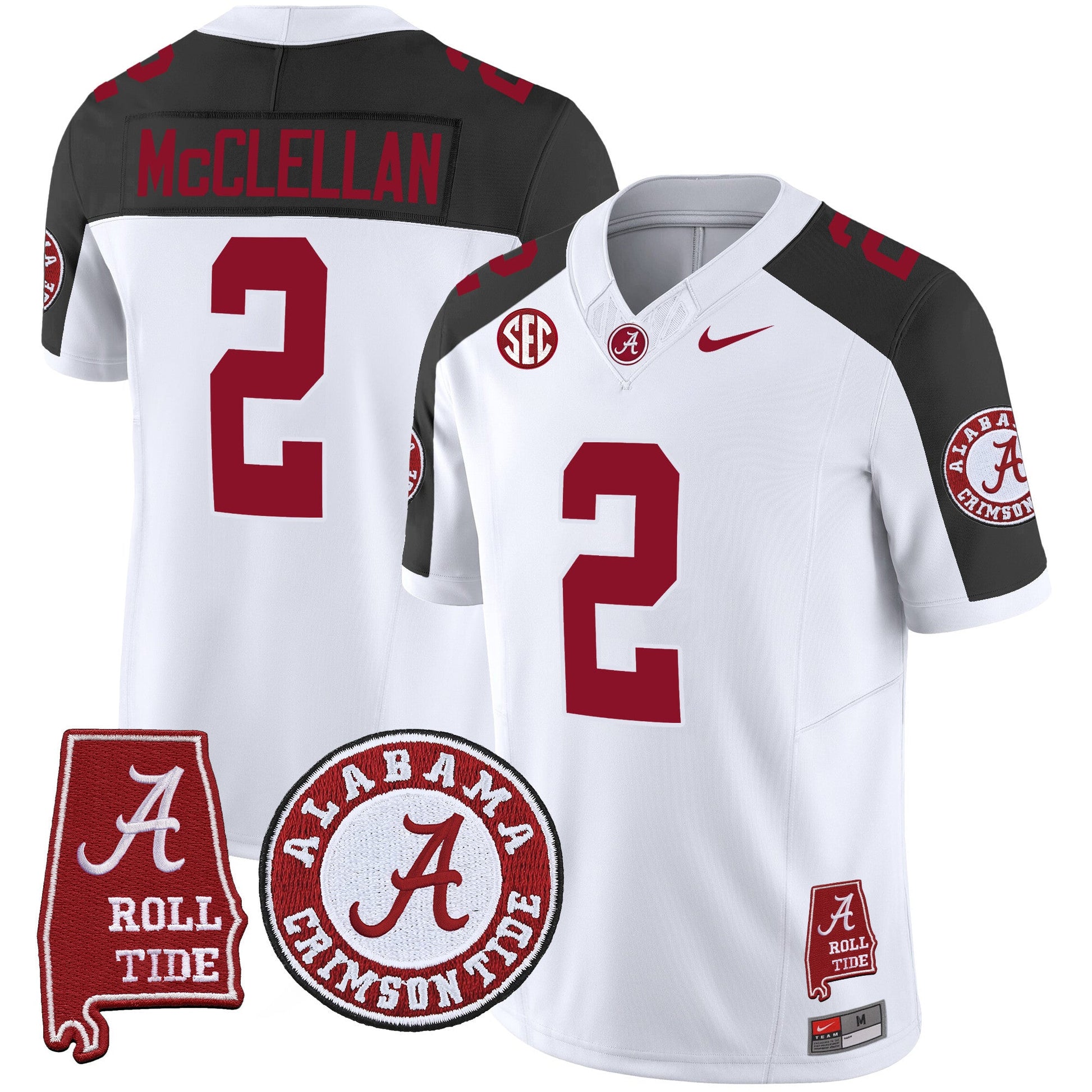 Men's Alabama Crimson Tide Vapor Limited Jersey V4 - Alabama Map - All Stitched