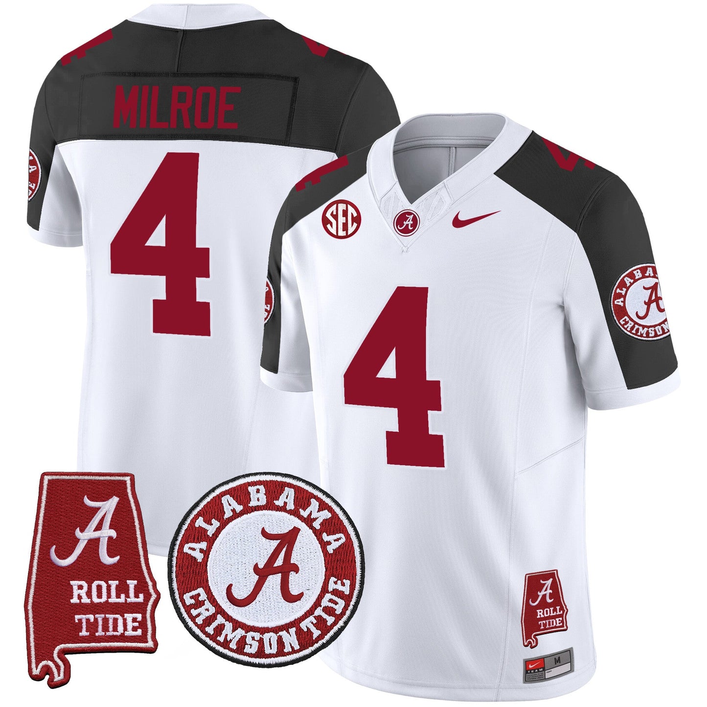 Men's Alabama Crimson Tide Vapor Limited Jersey V4 - Alabama Map - All Stitched
