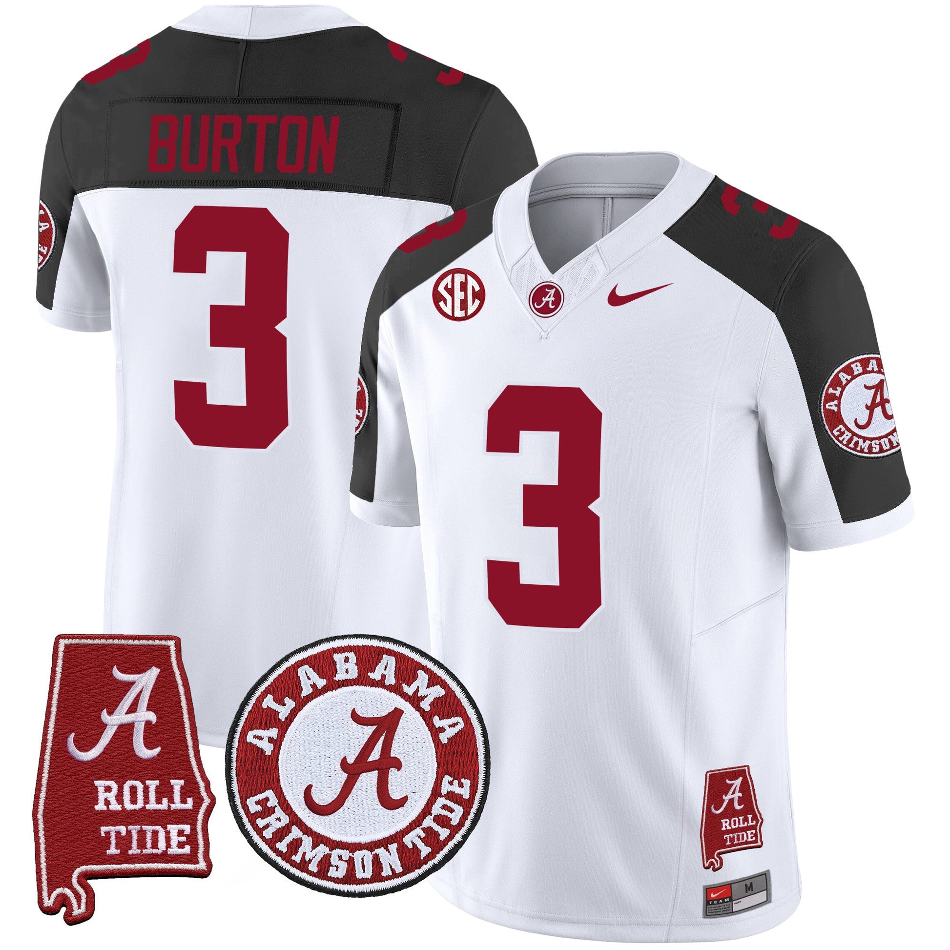 Men's Alabama Crimson Tide Vapor Limited Jersey V4 - Alabama Map - All Stitched