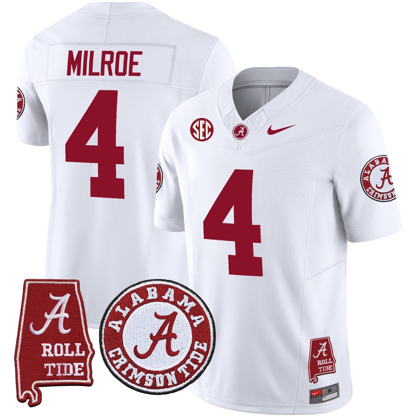 Men's Alabama Crimson Tide Vapor Limited Jersey V4 - Alabama Map - All Stitched