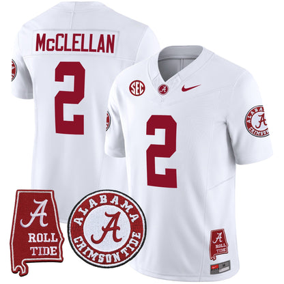 Men's Alabama Crimson Tide Vapor Limited Jersey V4 - Alabama Map - All Stitched