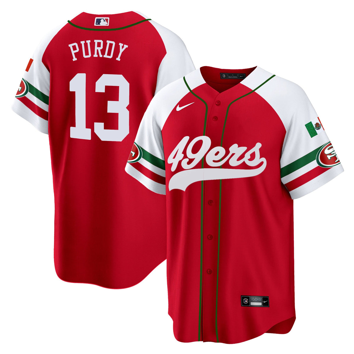 Men's 49ers Mexico Baseball Jersey - All Stitched