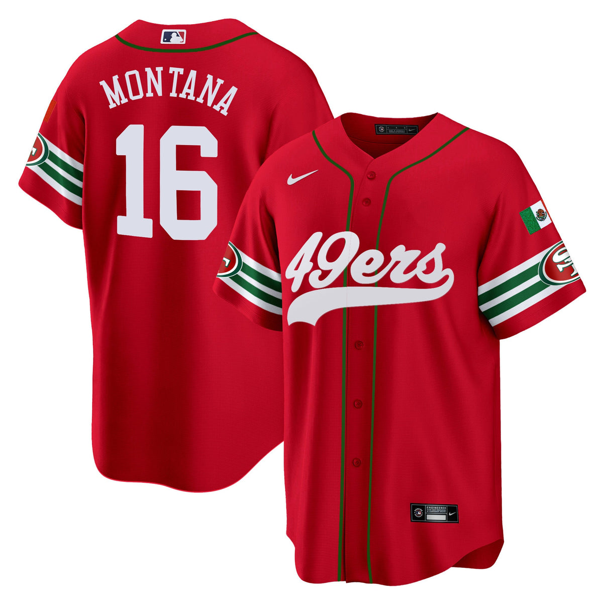 Men's 49ers Mexico Baseball Jersey - All Stitched