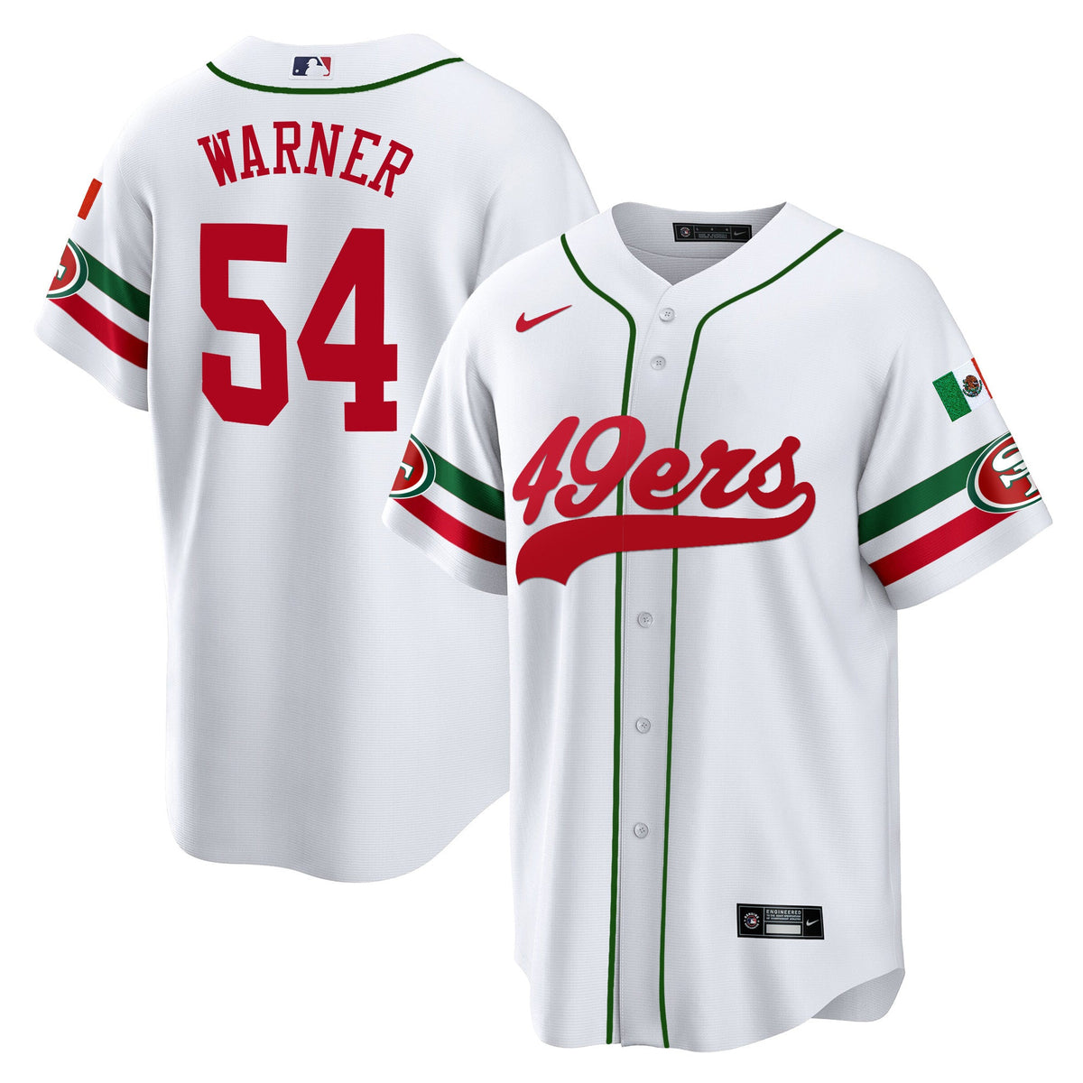 Men's 49ers Mexico Baseball Jersey - All Stitched