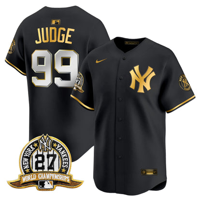 Men's New York Yankees 27 Time Champions Patch Vapor Premier Limited Jersey - All Stitched