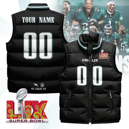 Custom Philadelphia Eagles Unisex Puffer Vest