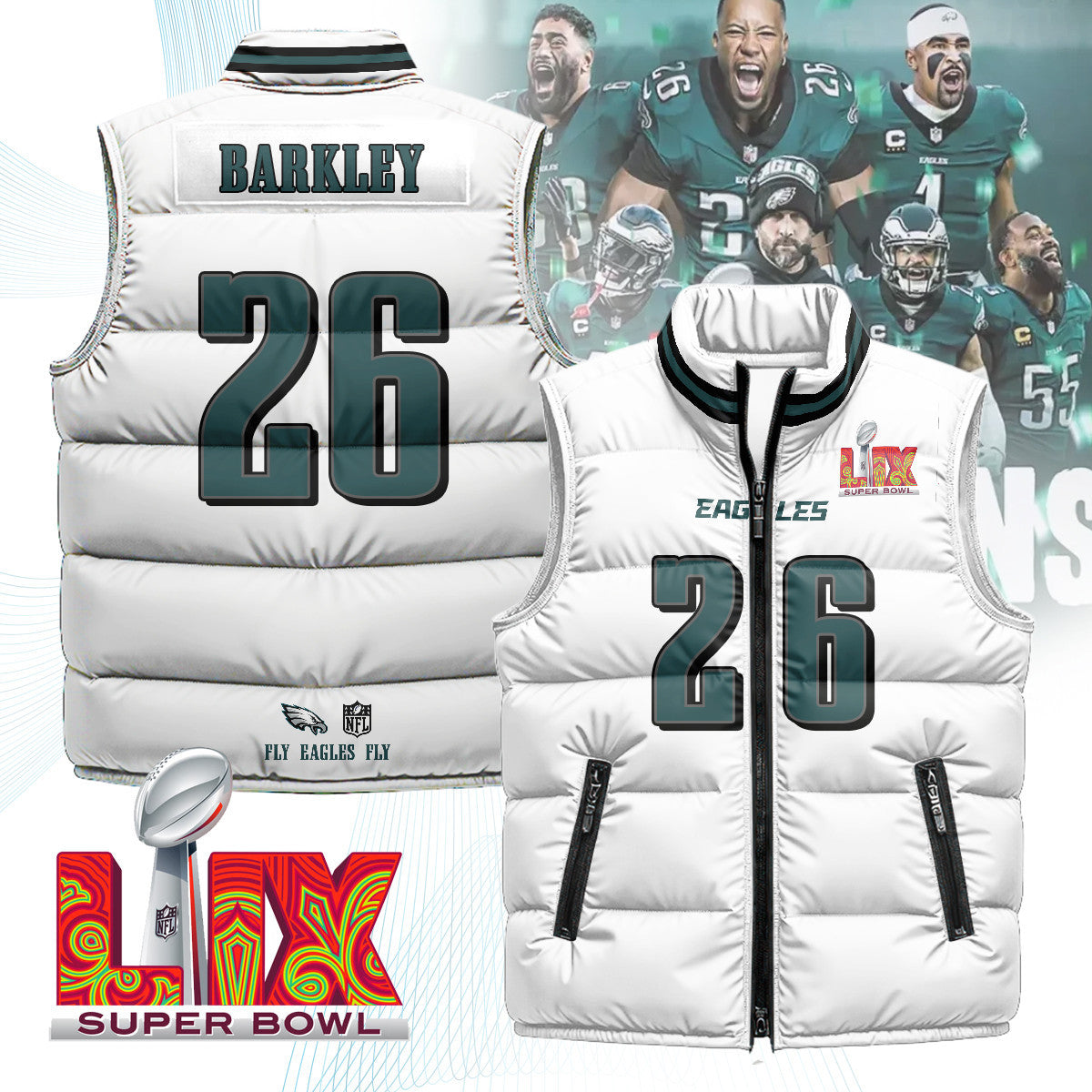 Philadelphia Eagles Unisex Puffer Vest