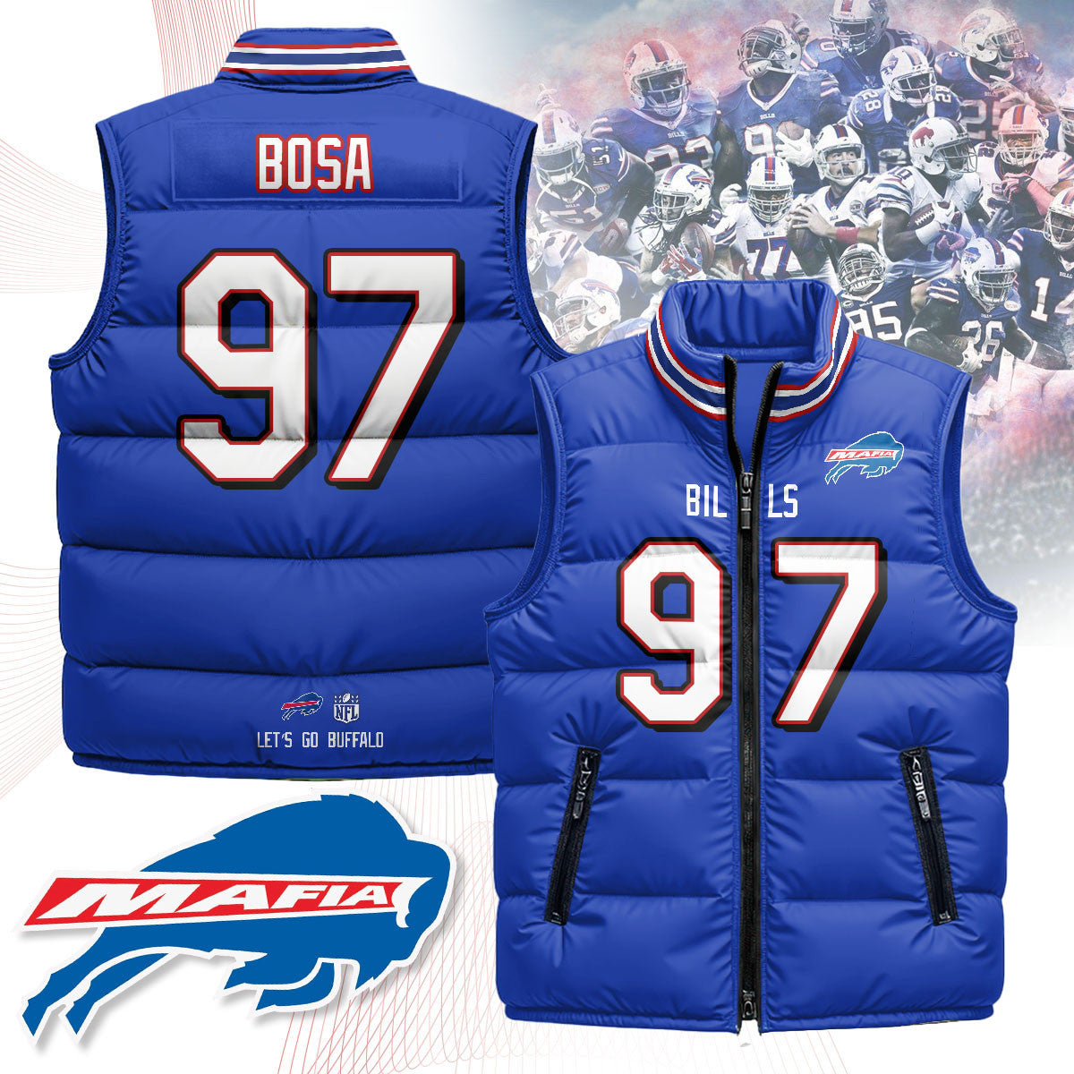 Buffalo Bills Unisex Puffer Vest