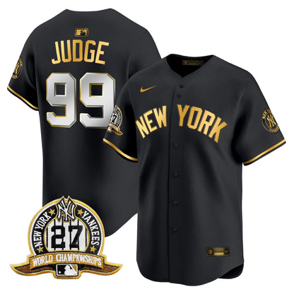 Men's New York Yankees 27 Time Champions Patch Vapor Premier Limited Jersey V2 - All Stitched