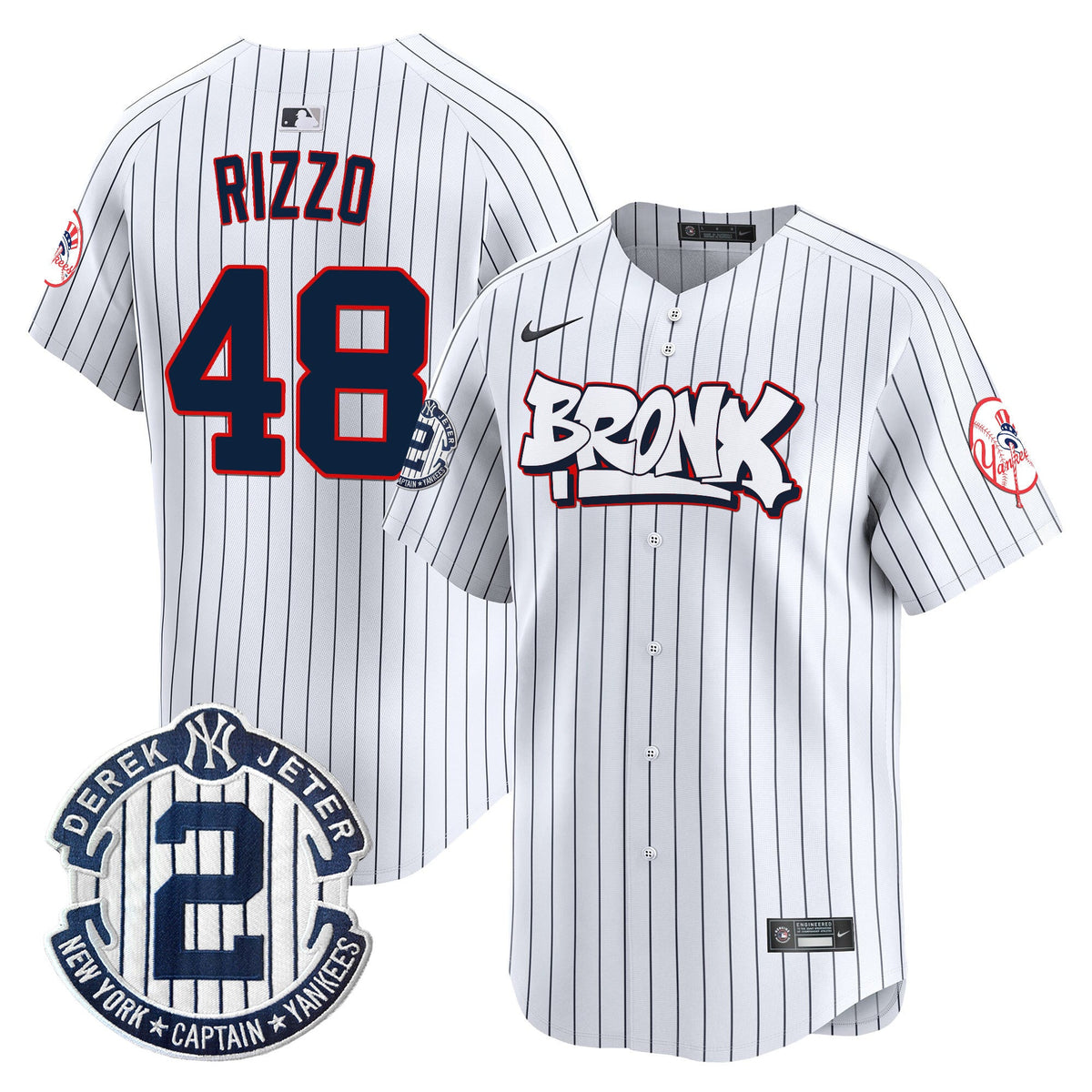 Men's New York Yankees The Bronx Graffiti Vapor Premier Limited Jersey V4 - All Stitched
