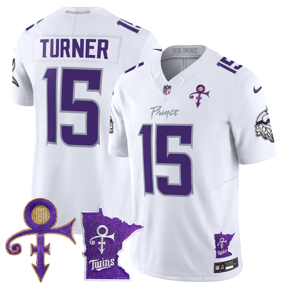 Men's Minnesota Vikings 2024 Prince Vapor Limited Jersey V2 - All Stitched