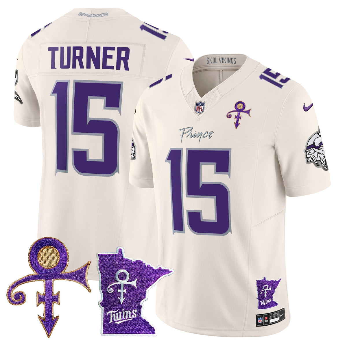 Men's Minnesota Vikings 2024 Prince Vapor Limited Jersey V2 - All Stitched