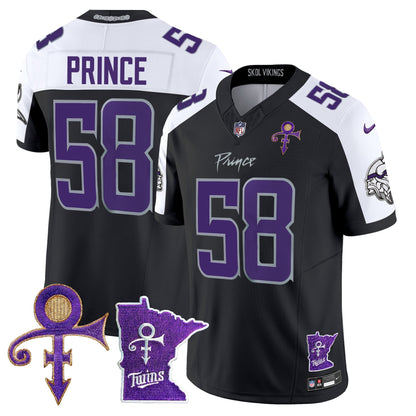 Men's Minnesota Vikings 2024 Prince Vapor Limited Jersey V2 - All Stitched