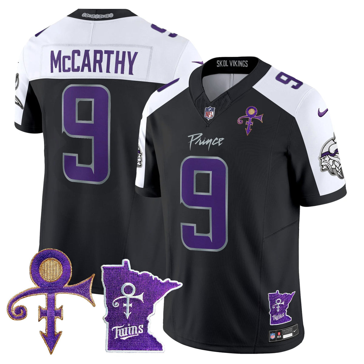 Men's Minnesota Vikings 2024 Prince Vapor Limited Jersey V2 - All Stitched