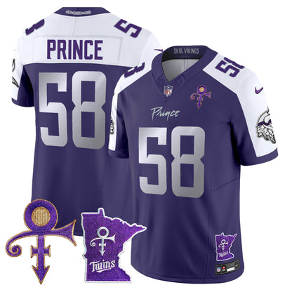 Men's Minnesota Vikings 2024 Prince Vapor Limited Jersey V2 - All Stitched