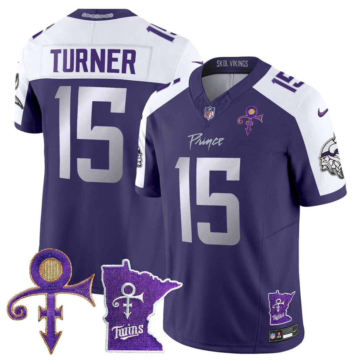 Men's Minnesota Vikings 2024 Prince Vapor Limited Jersey V2 - All Stitched