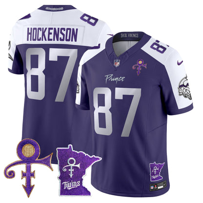Men's Minnesota Vikings 2024 Prince Vapor Limited Jersey V2 - All Stitched
