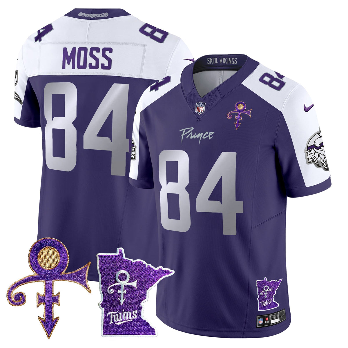 Men's Minnesota Vikings 2024 Prince Vapor Limited Jersey V2 - All Stitched