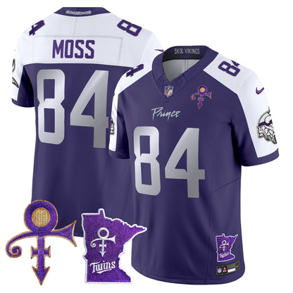 Men's Minnesota Vikings 2024 Prince Vapor Limited Jersey V2 - All Stitched