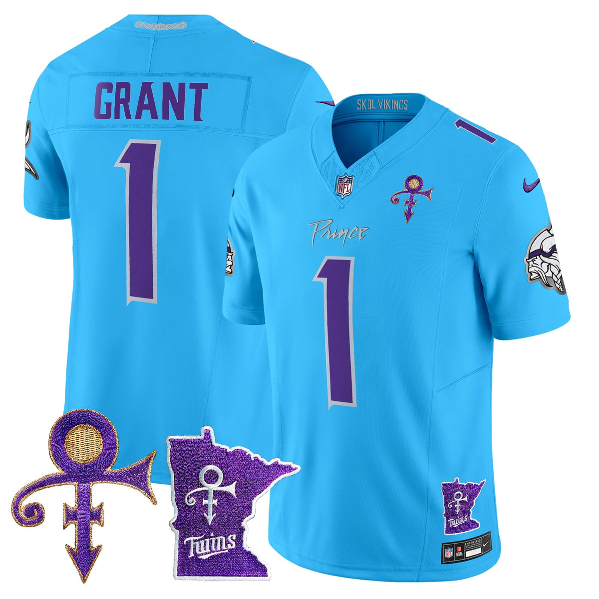 Men's Minnesota Vikings 2024 Prince Vapor Limited Jersey V2 - All Stitched