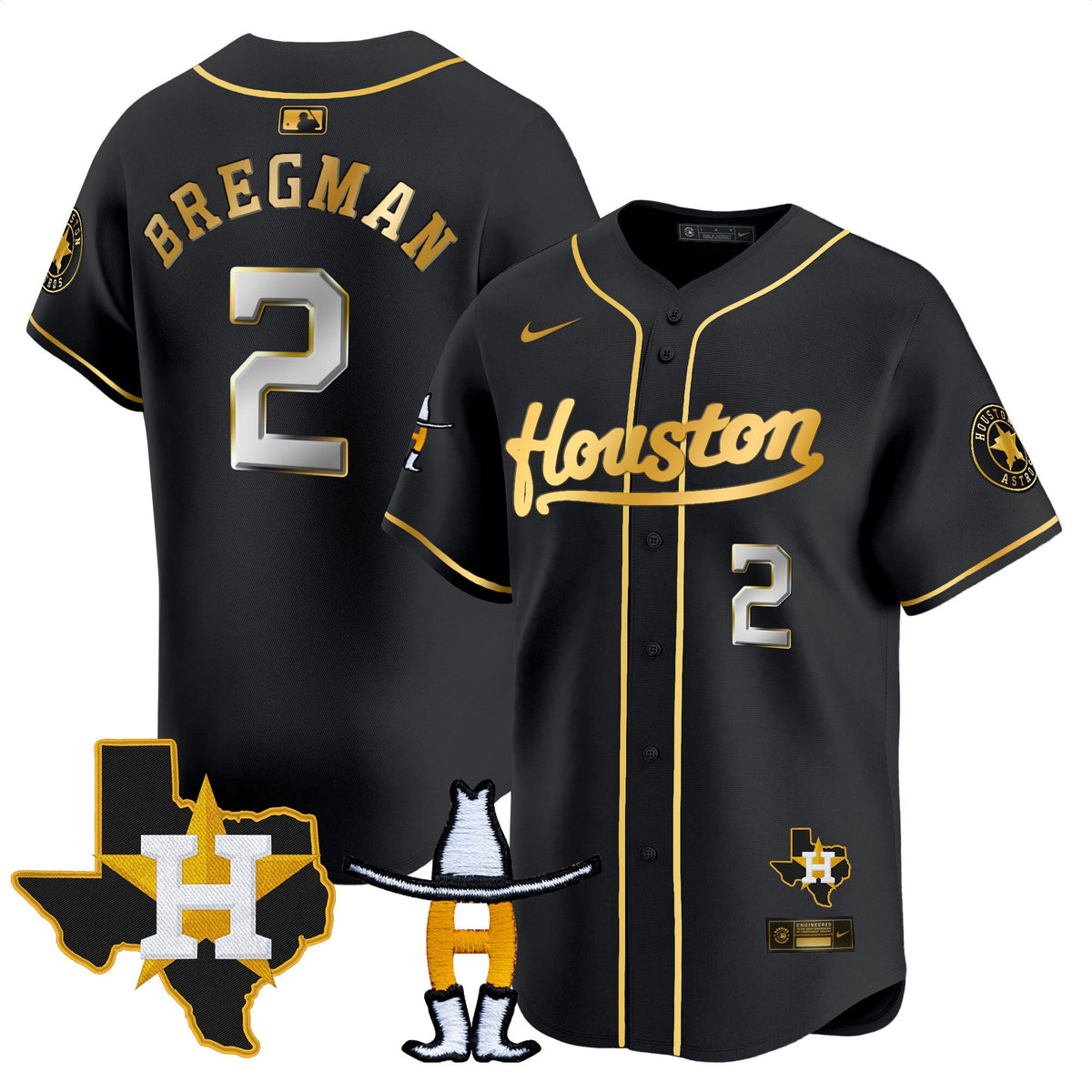 Men's Houston Astros Houston Rodeo Patch Vapor Premier Limited Jersey - All Stitched