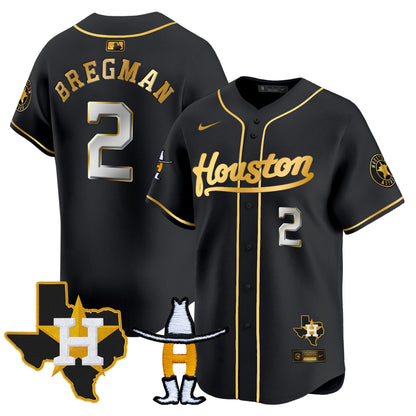 Men's Houston Astros Houston Rodeo Patch Vapor Premier Limited Jersey - All Stitched