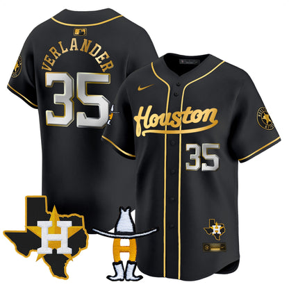 Men's Houston Astros Houston Rodeo Patch Vapor Premier Limited Jersey - All Stitched