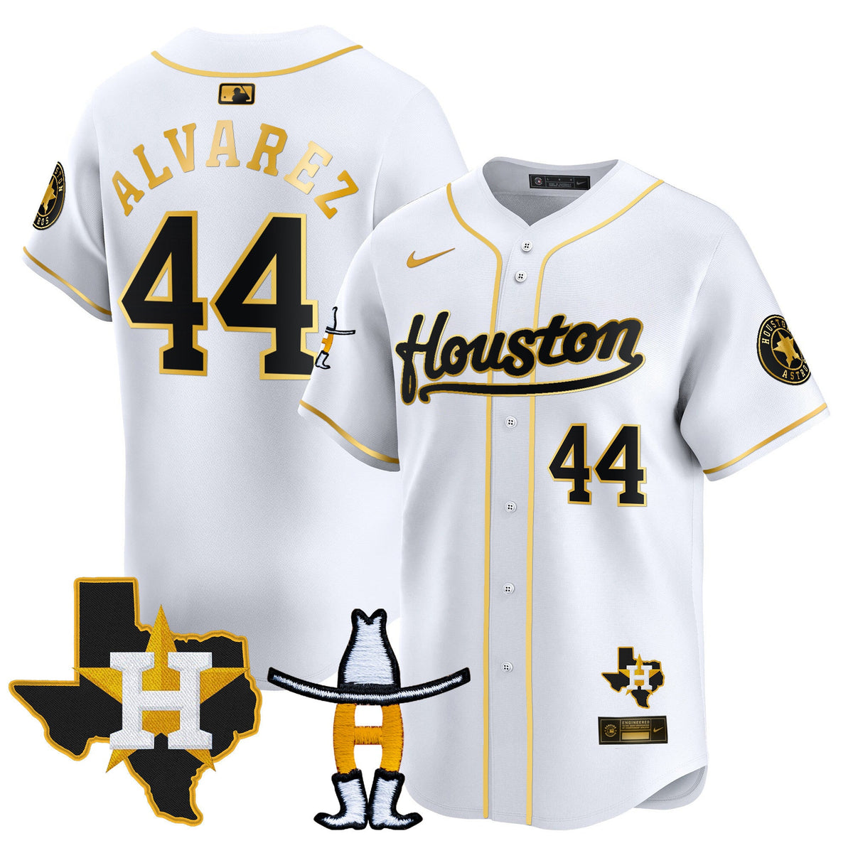 Men's Houston Astros Houston Rodeo Patch Vapor Premier Limited Jersey - All Stitched