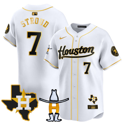 Men's Houston Astros Houston Rodeo Patch Vapor Premier Limited Jersey - All Stitched