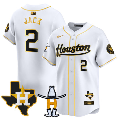 Men's Houston Astros Houston Rodeo Patch Vapor Premier Limited Jersey - All Stitched