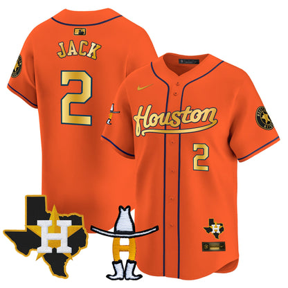 Men's Houston Astros Houston Rodeo Patch Vapor Premier Limited Jersey - All Stitched