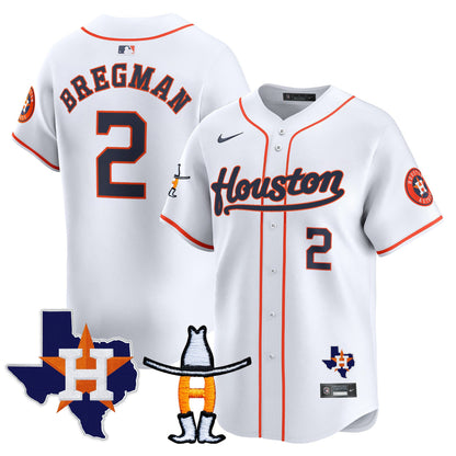Men's Houston Astros Houston Rodeo Patch Vapor Premier Limited Jersey - All Stitched