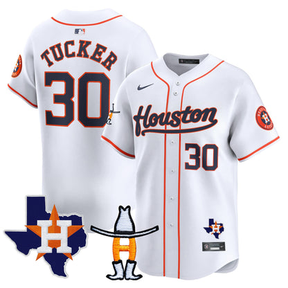 Men's Houston Astros Houston Rodeo Patch Vapor Premier Limited Jersey - All Stitched