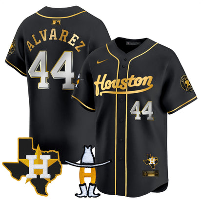 Men's Houston Astros Houston Rodeo Patch Vapor Premier Limited Jersey - All Stitched