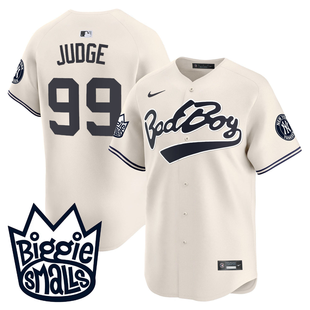 Men's New York Yankees Biggie Smalls Vapor Premier Limited Jersey - All Stitched