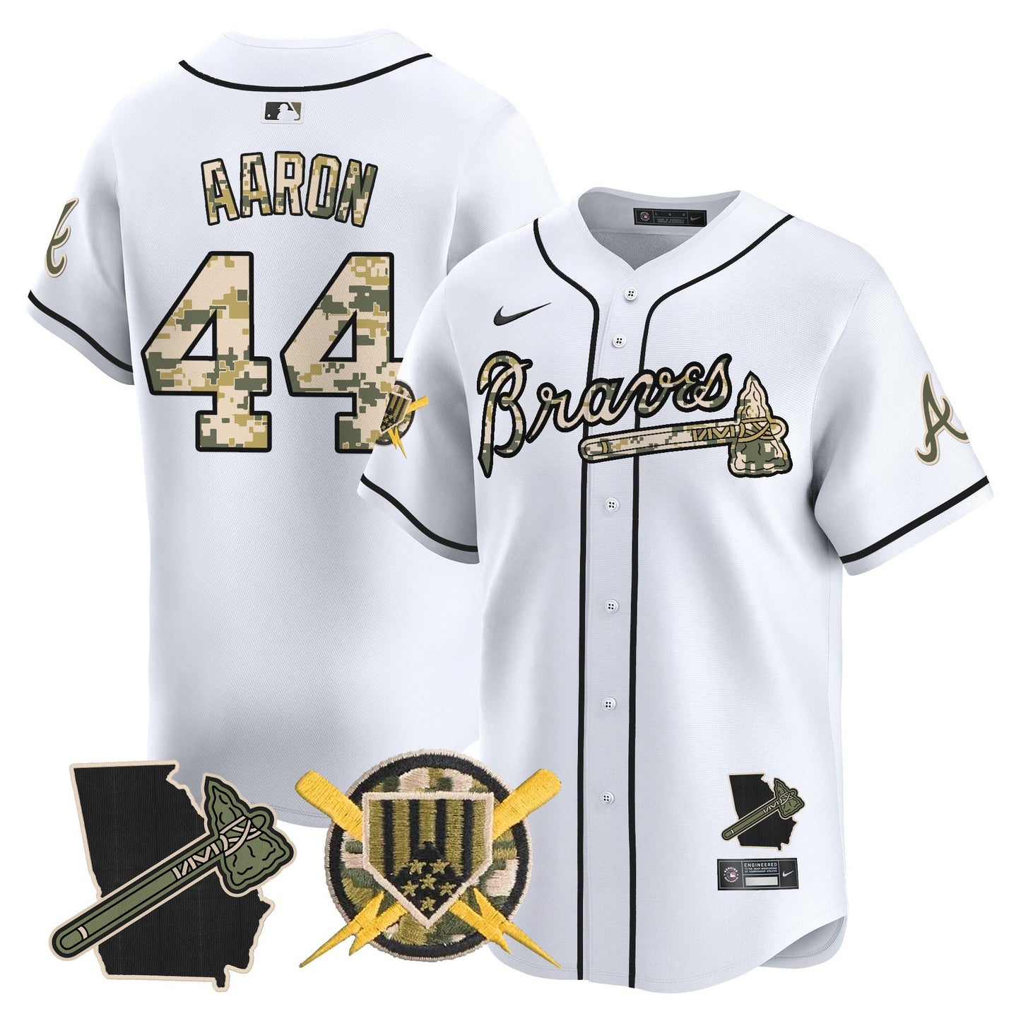 Atlanta Braves Armed Forces Day Vapor Premier Limited Jersey - All Stitched