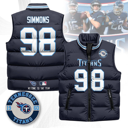 Tennessee Titans Unisex Puffer Vest