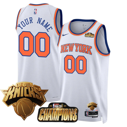 Custom NYK 2025 Championship Jersey - Stitched