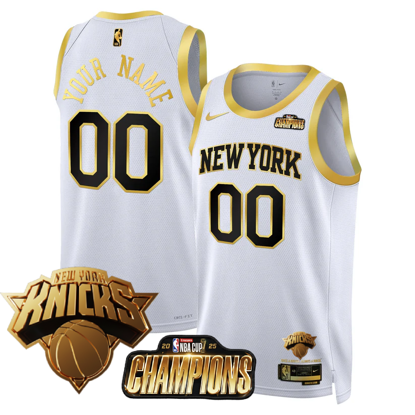 Custom NYK 2025 Championship Jersey - Stitched