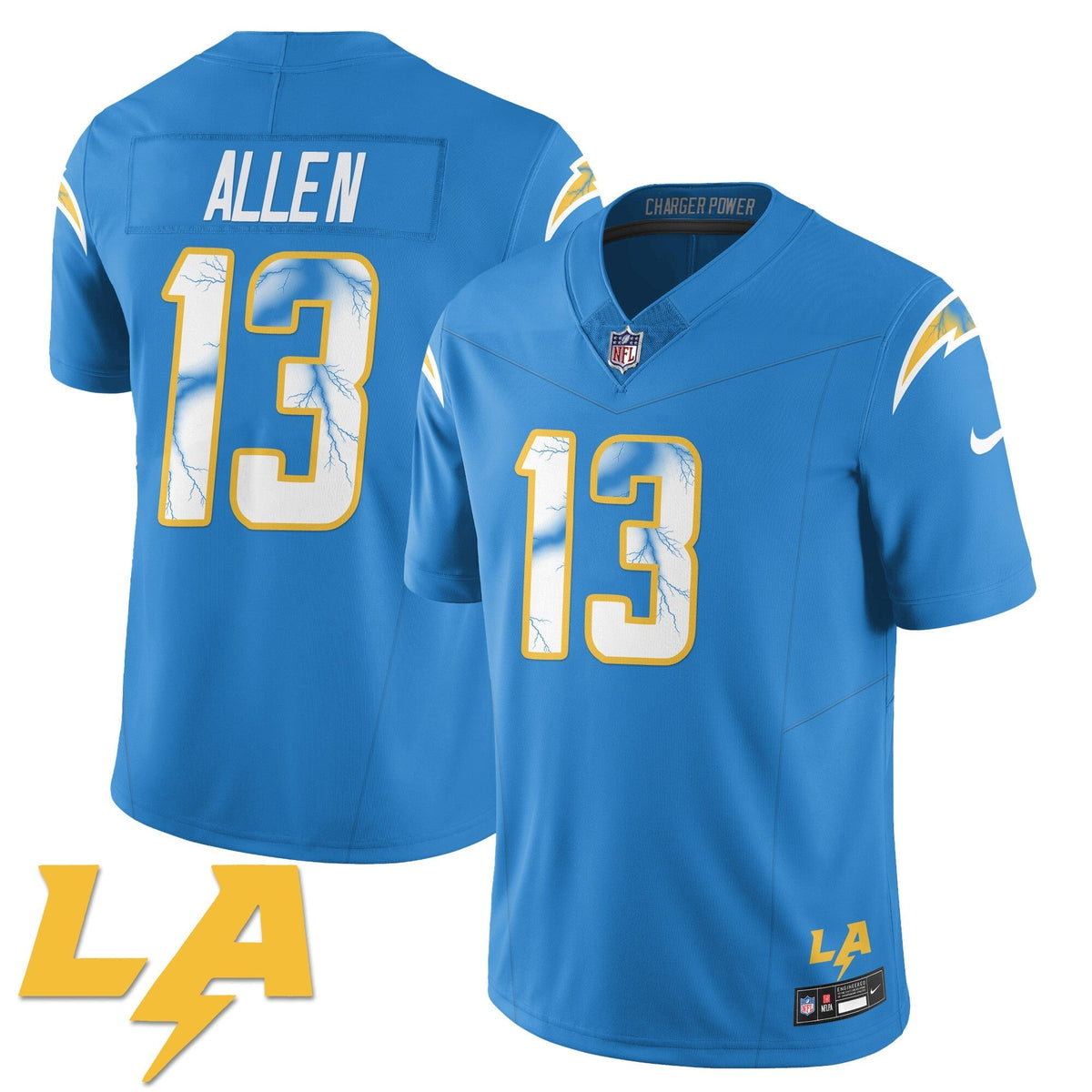 Los Angeles Chargers Rivarly Concept Jersey - All Stitched