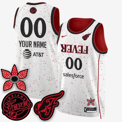 Custom Indiana Fever 'Stranger Things' Jersey - Stitched