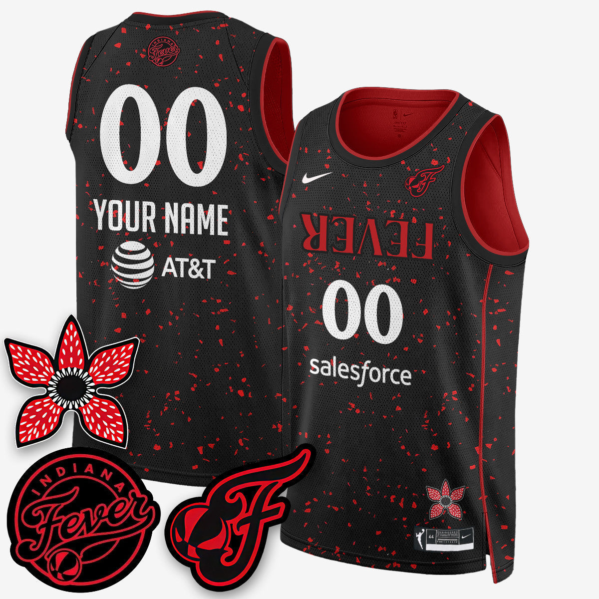 Men's Indiana Fever 'Stranger Things' Jersey - Stitched