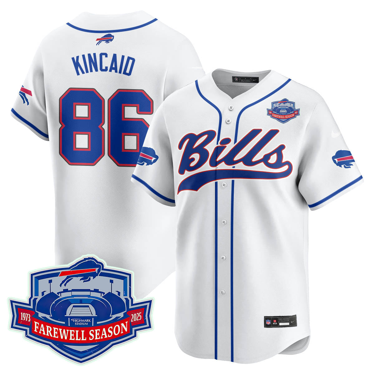 BUF 2025 Baseball Jersey Stitched - Farewell to Highmark Stadium