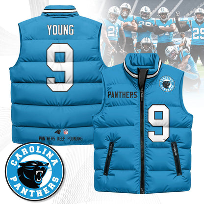 Carolina Panthers Unisex Puffer Vest
