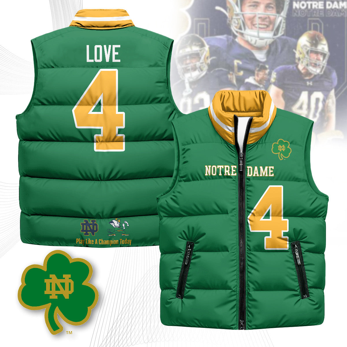 Notre Dame Fighting Irish Unisex Puffer Vest