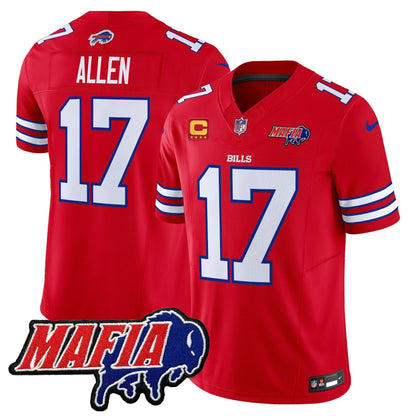 BUF 2025 Bills Mafia Patch Vapor Limited Jersey - Stitched